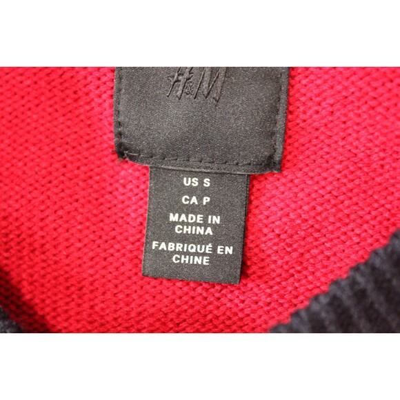 H&M Womens Santa Claws Red Ugly Sweater Christmas Sz S - Picture 8 of 11